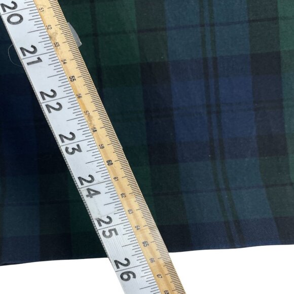 J. Crew Kallie Pant Women's 14 Green Blue Tartan Plaid Cotton Blend W 35 X L 26 - Picture 8 of 11
